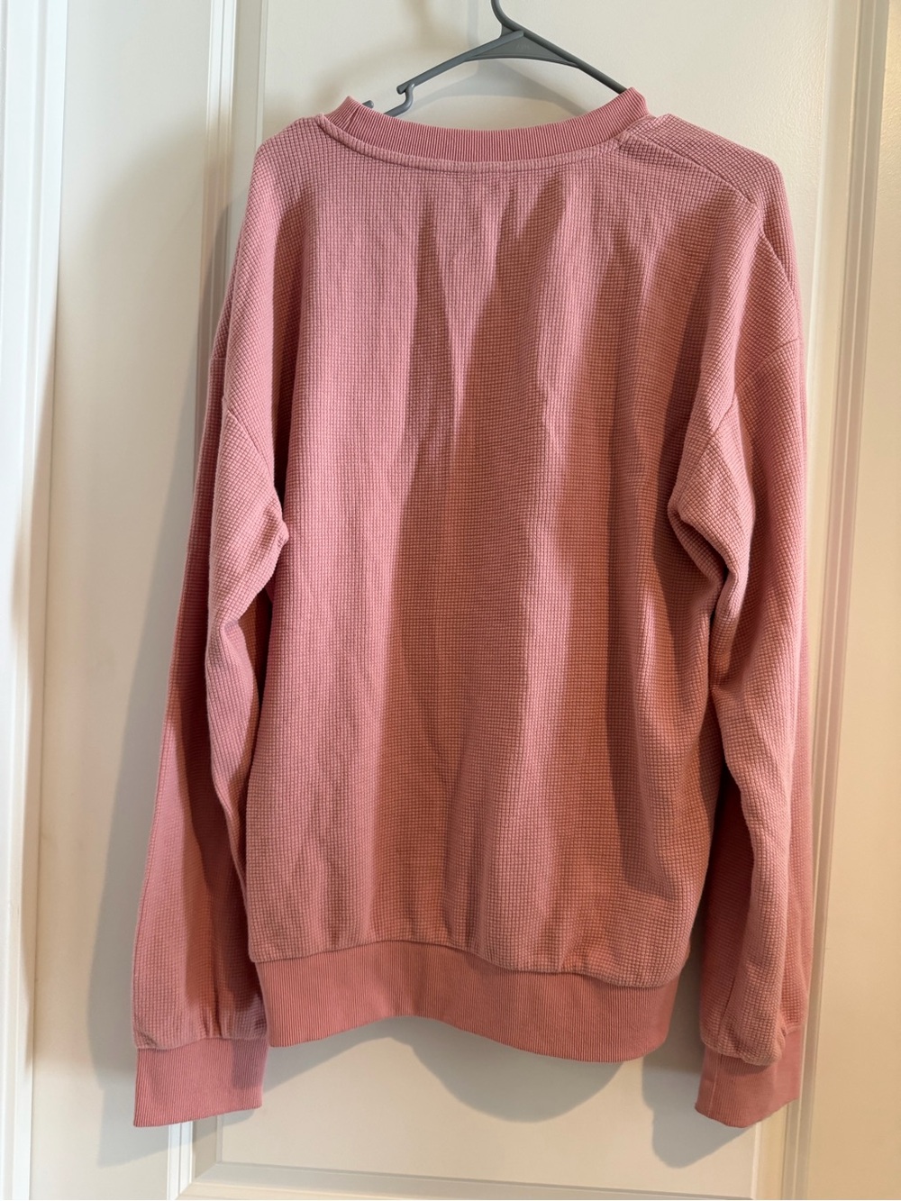Comfrt Women's Pink Two-Piece Waffle Lounge Set - Picture 8 of 8